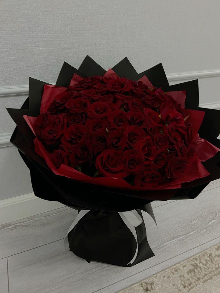 Professional floral arrangement in modern corporate setting